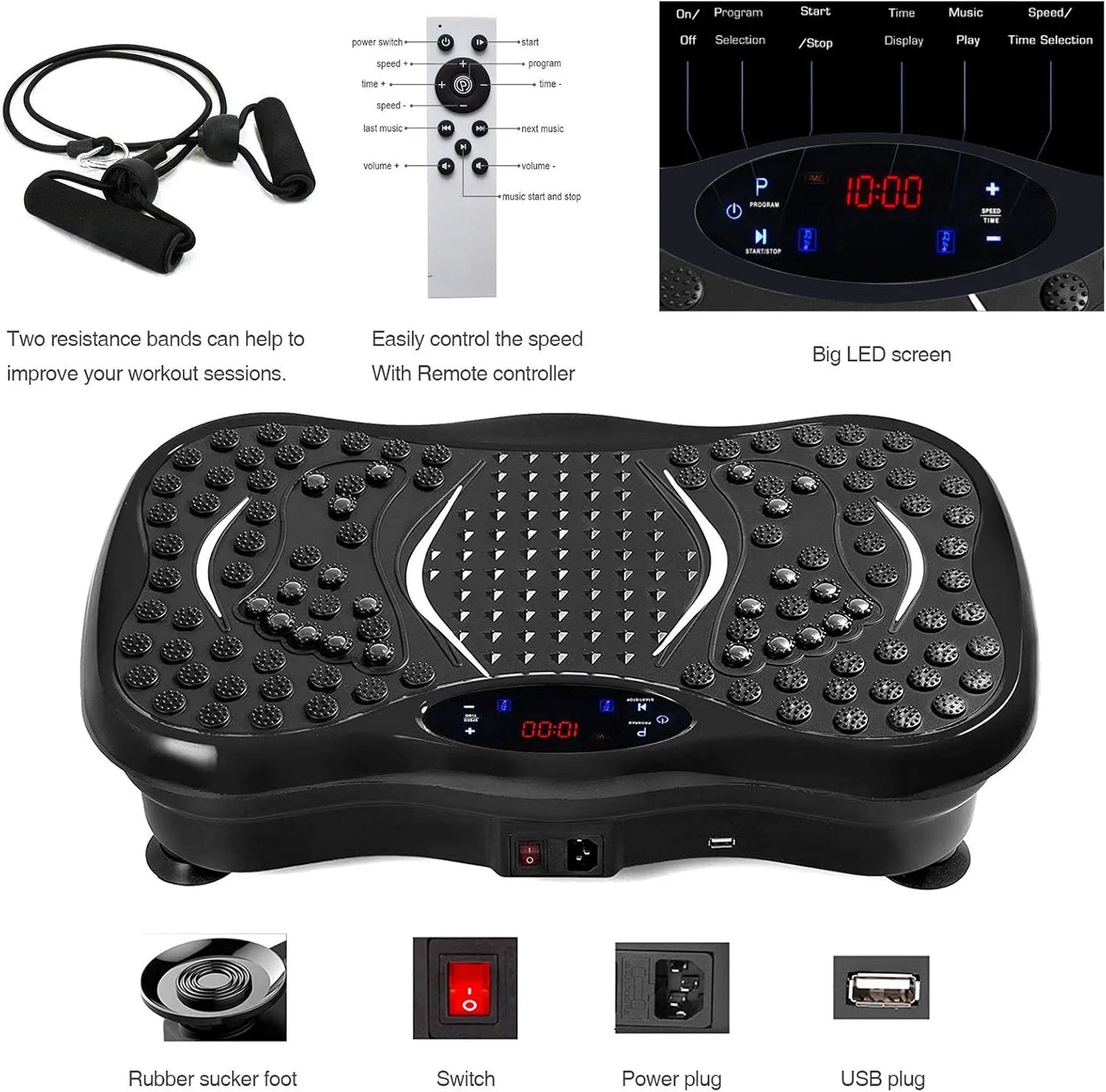 Whole Body Weight Loss Vibration Machine with bluetooth