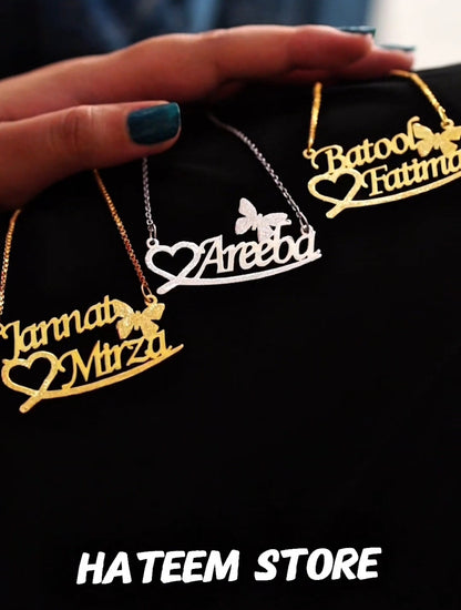 Heart Butterfly Necklace